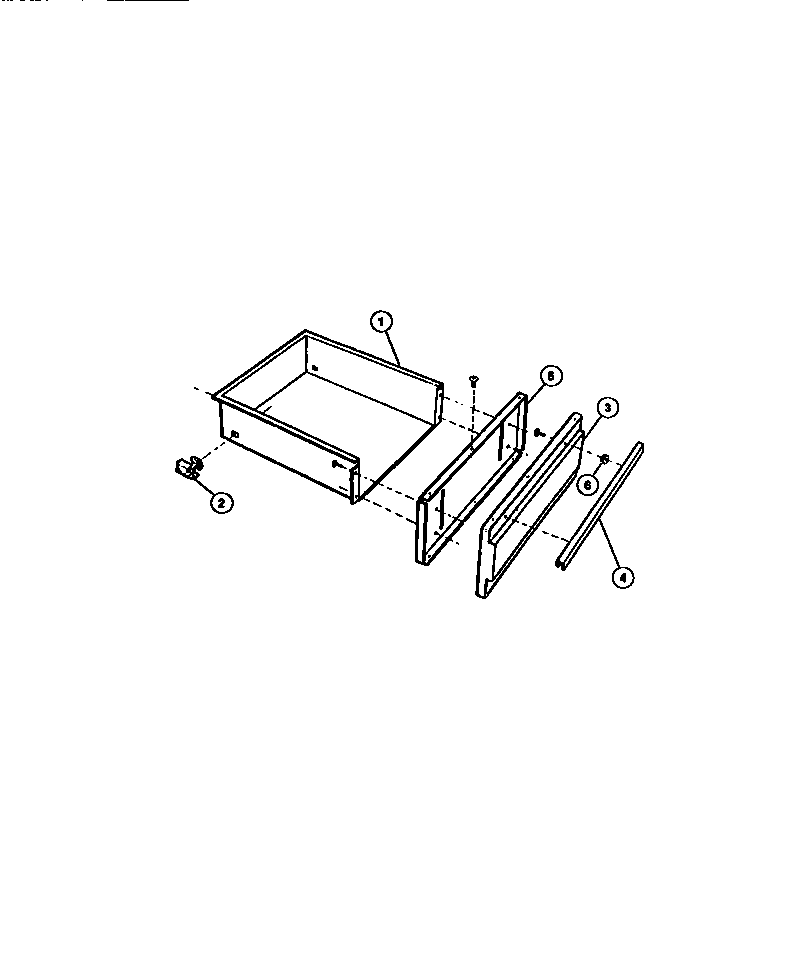 Tappan 31-4968-23-04 utility drawer diagram
