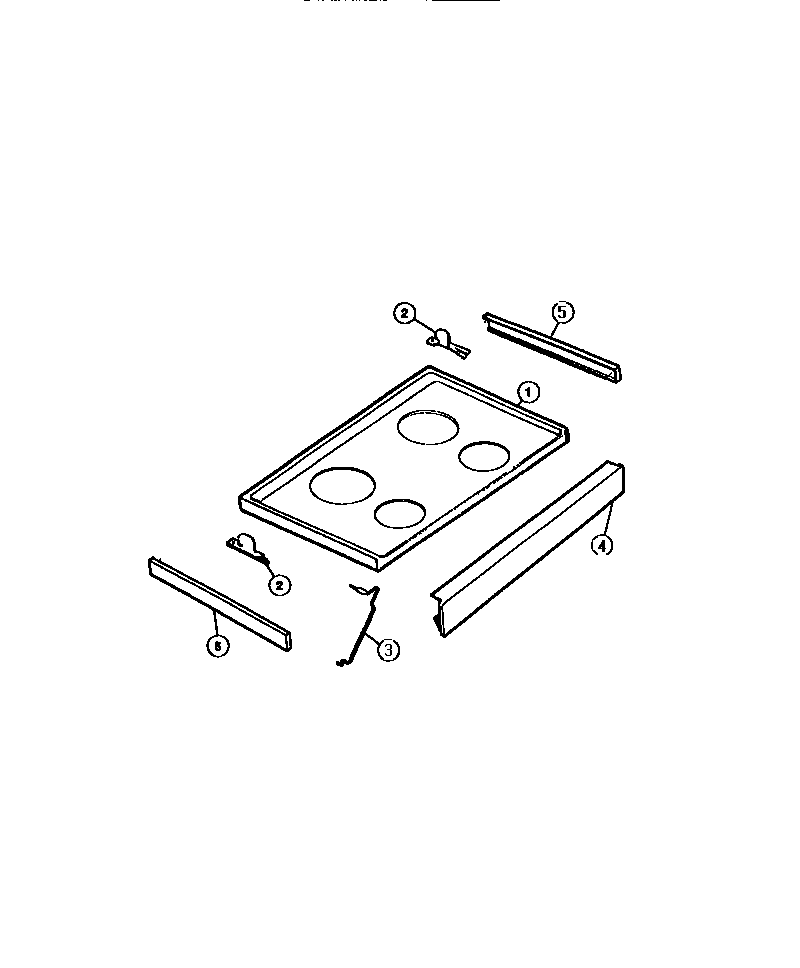 Tappan 31-4968-23-04 top & related parts diagram