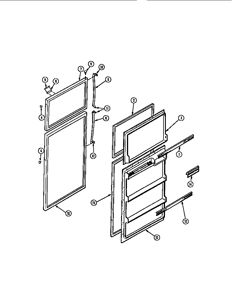 Gibson RT15F1WU2A door diagram