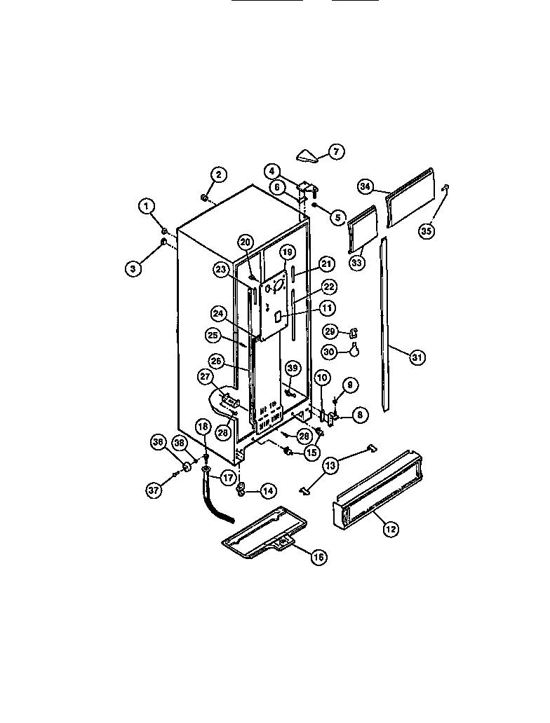 Gibson RS22F7DU1D cabinet diagram