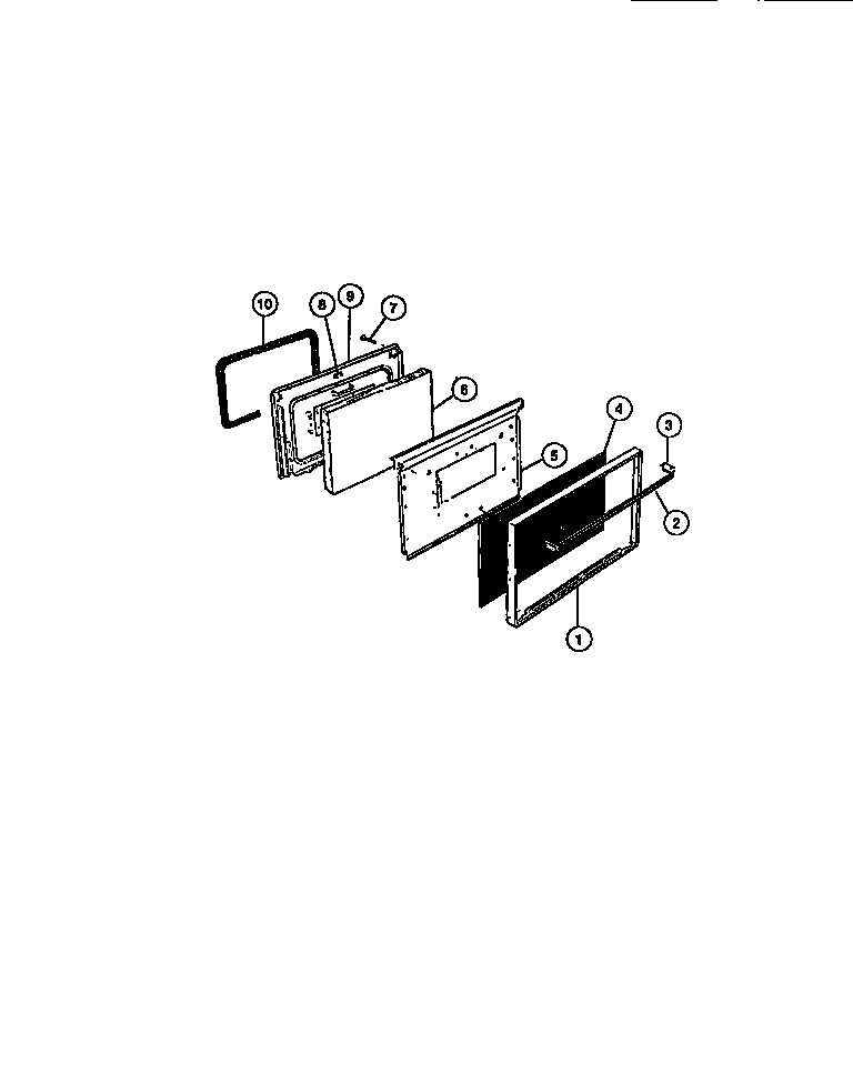 Gibson CGC3M6DXE oven door diagram