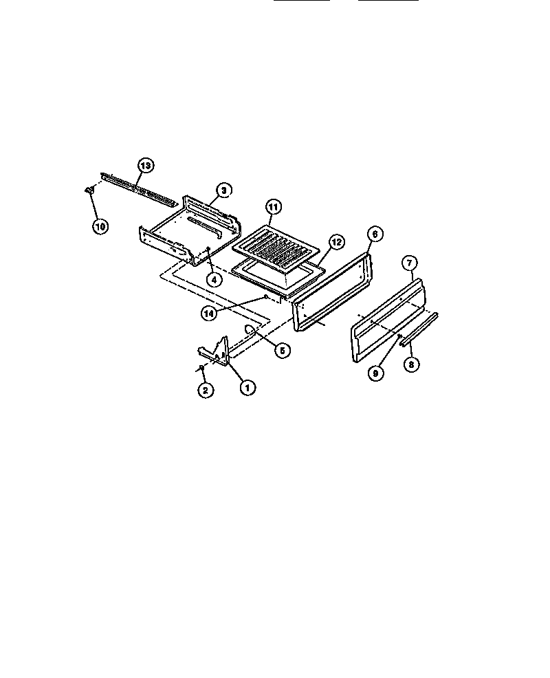 Gibson CGC4M6DXF broiler drawer diagram