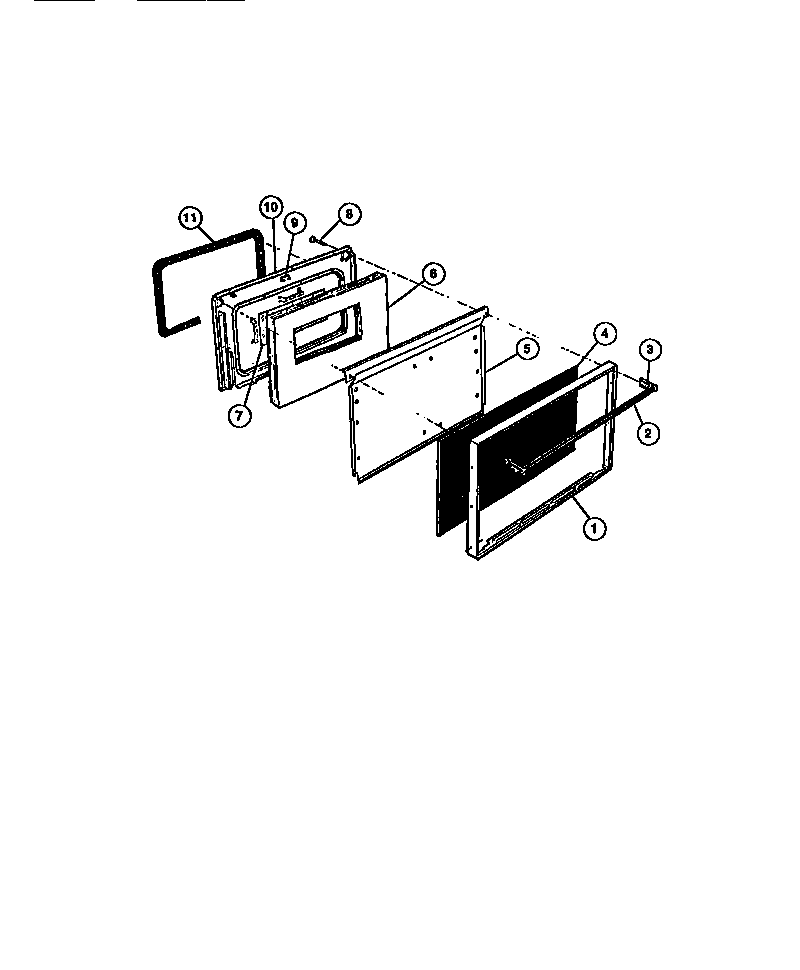 Gibson CGC4M6DXF oven door diagram