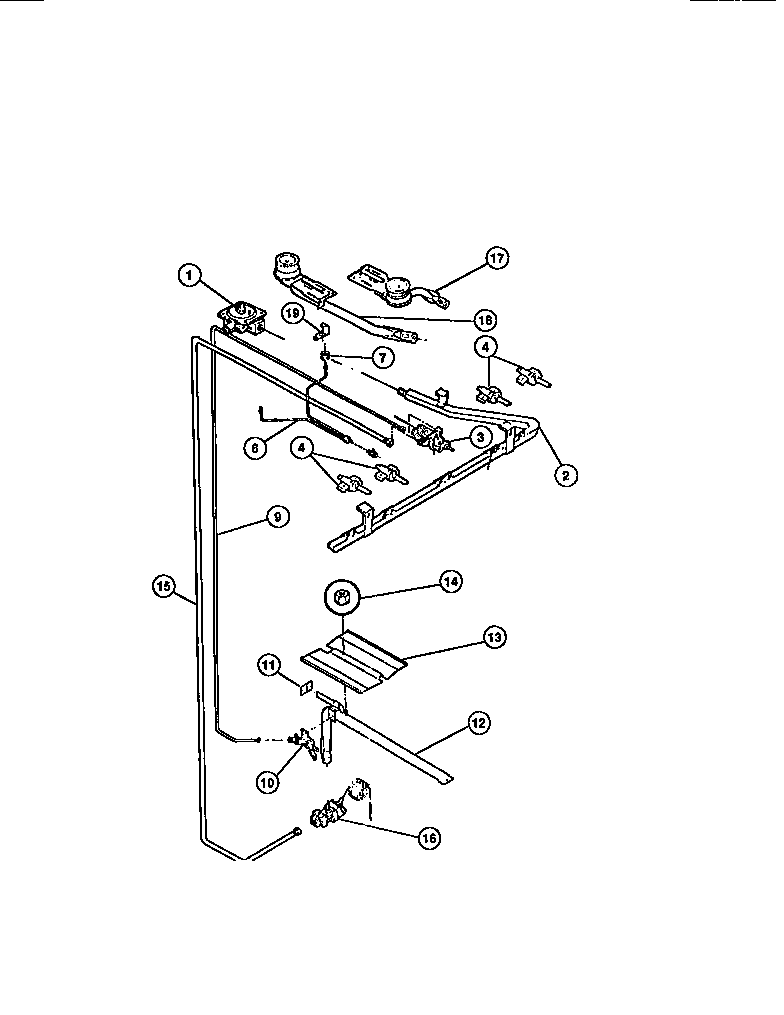 Gibson CGC1M1DXE burners diagram