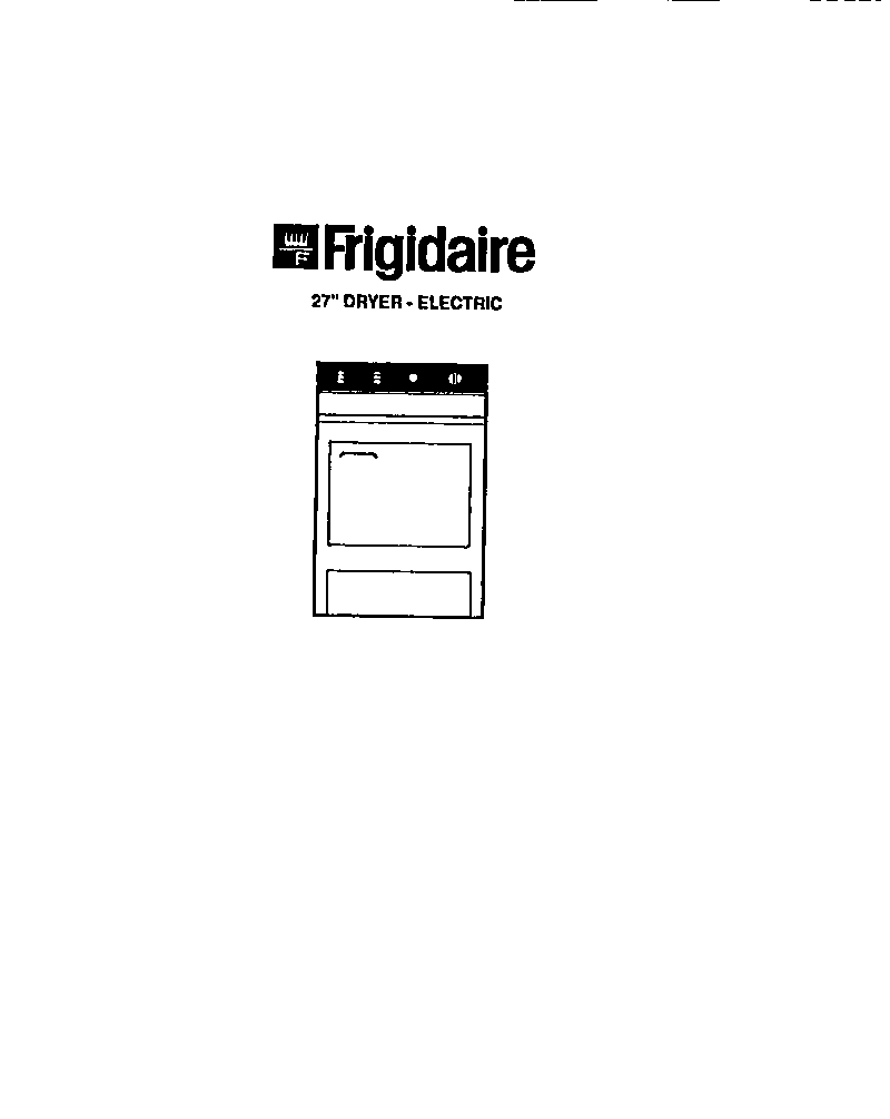 Frigidaire DEISFL2 null diagram