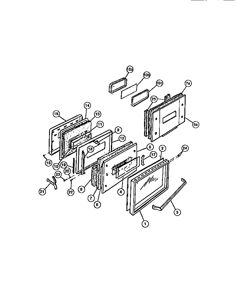 White-Westinghouse KS860GDK4 door diagram