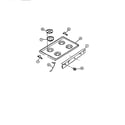 Tappan 30-3858-00-01 main top, control panel diagram