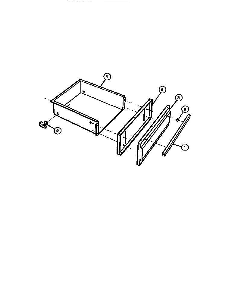 Tappan 30-3858-66-04 utility drawer diagram