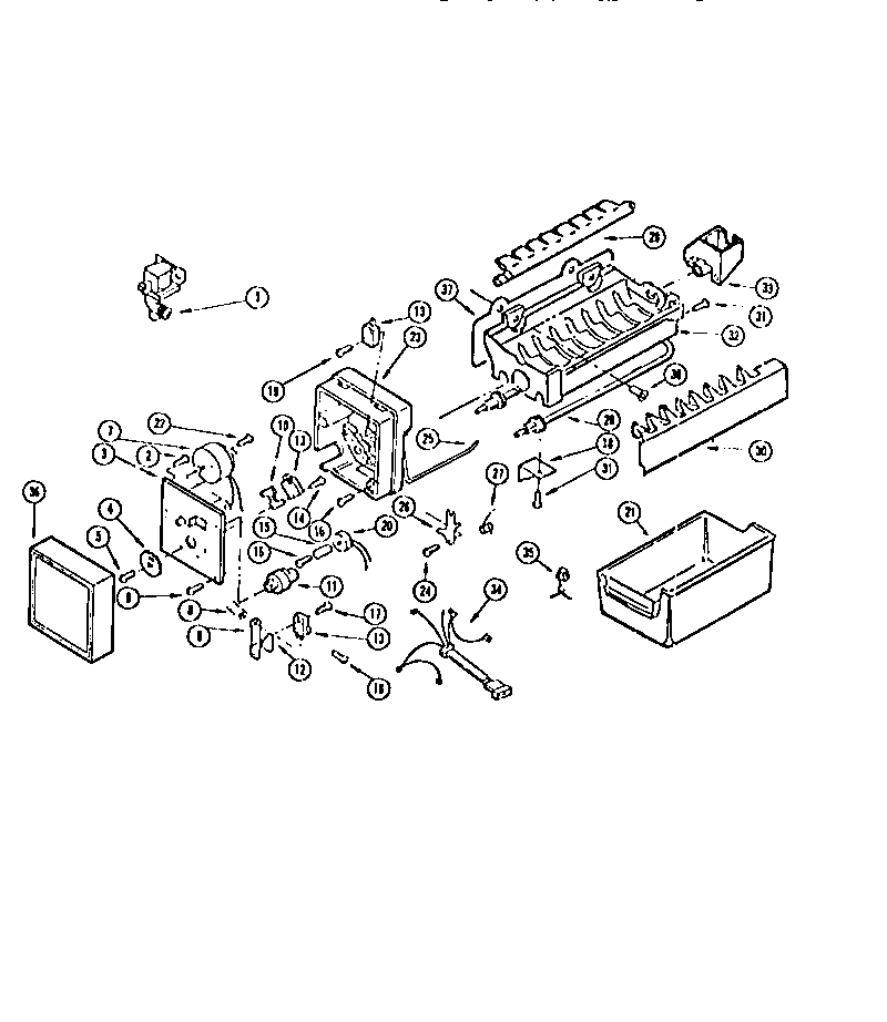 Gibson RT19F9WT3A ice maker diagram