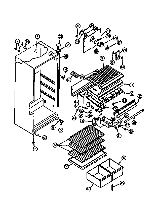 Gibson RT19F9WT3A cabinet parts diagram