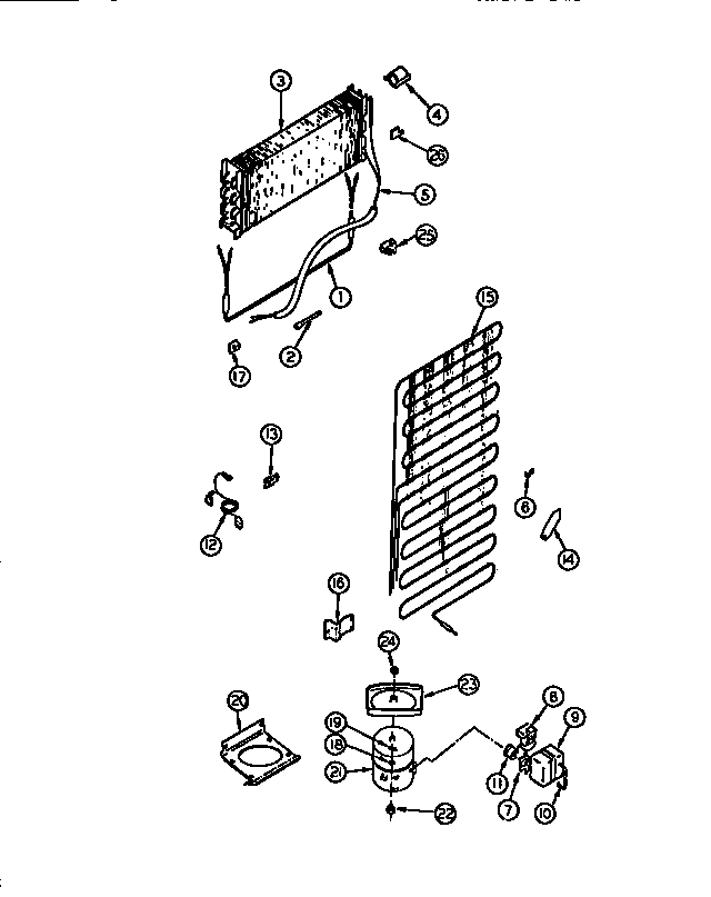Gibson RT19F9WT3A system & automatic defrost parts diagram