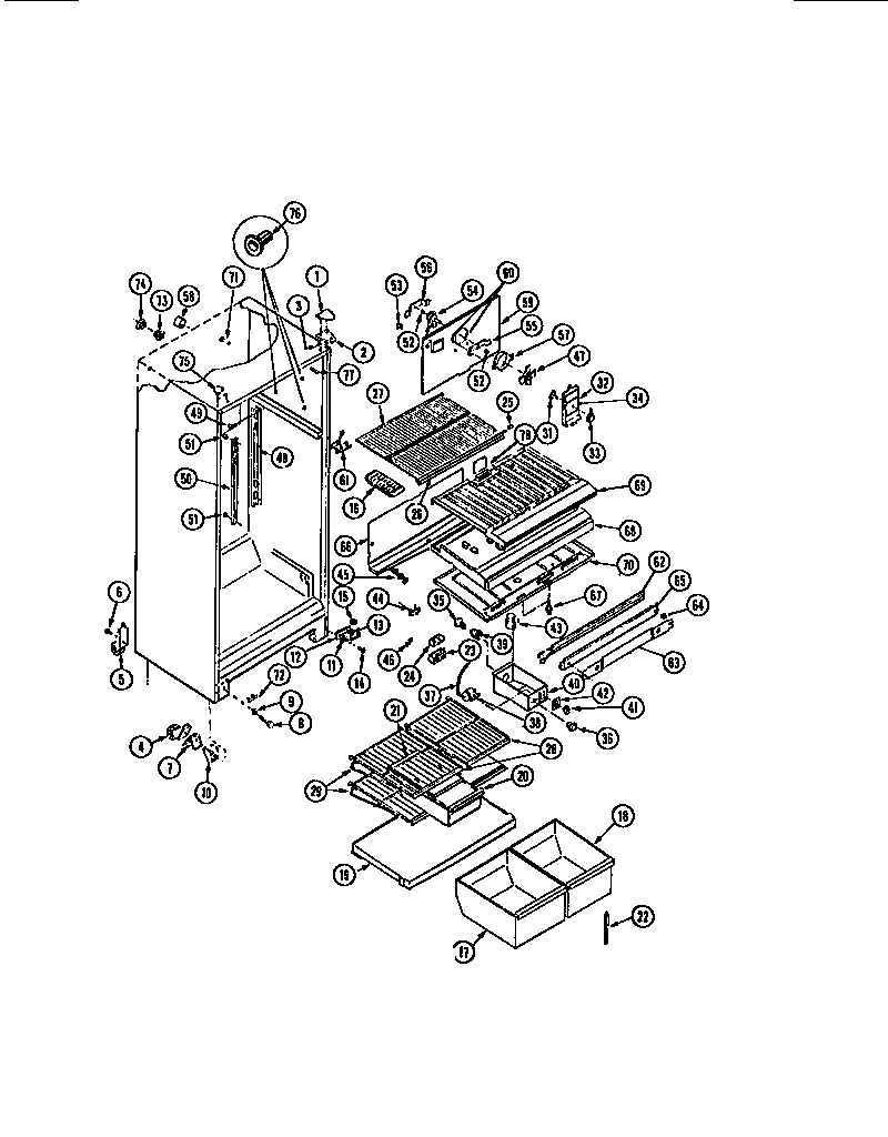 Gibson RD17F6FT3A cabinet diagram