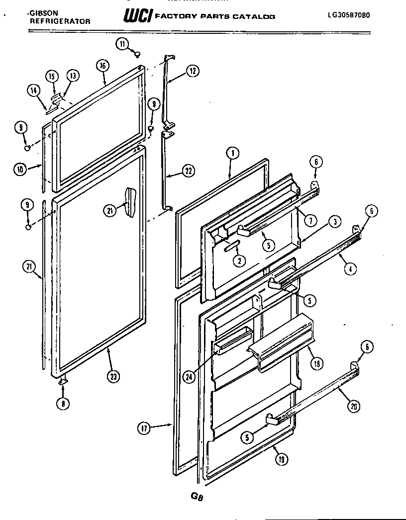 Gibson RD19F9EU3C door diagram