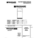Frigidaire FRT24XHAD2 cover diagram