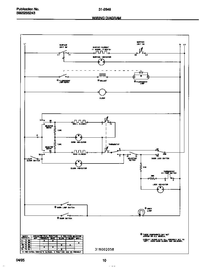 Tappan 31-2649-23-08 wiring diagram diagram