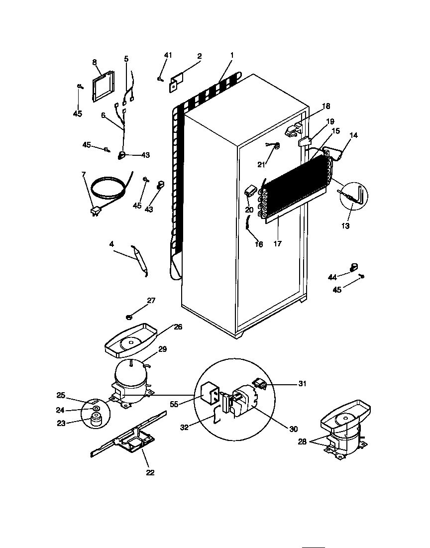 White-Westinghouse WRT18JRCD0 cooling system diagram