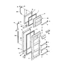 Frigidaire FRT24PRCW0 door diagram