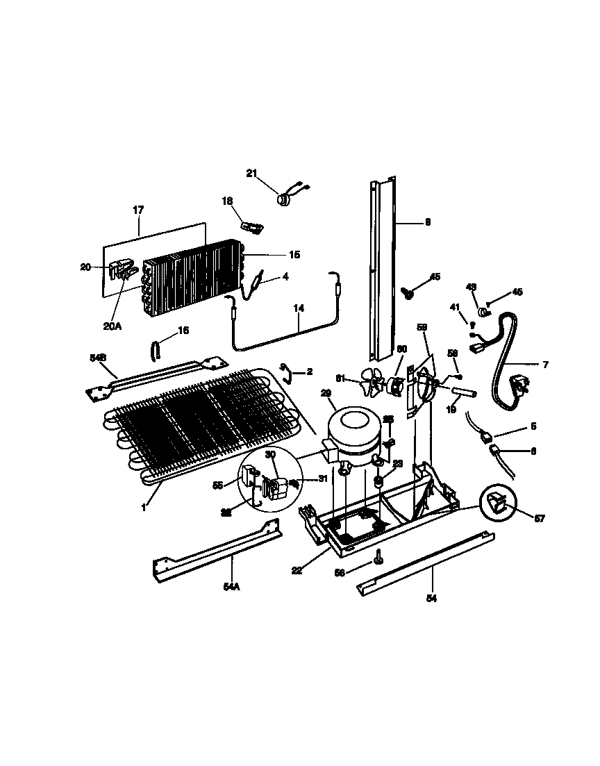 Frigidaire FRT22PRCW0 cooling system diagram