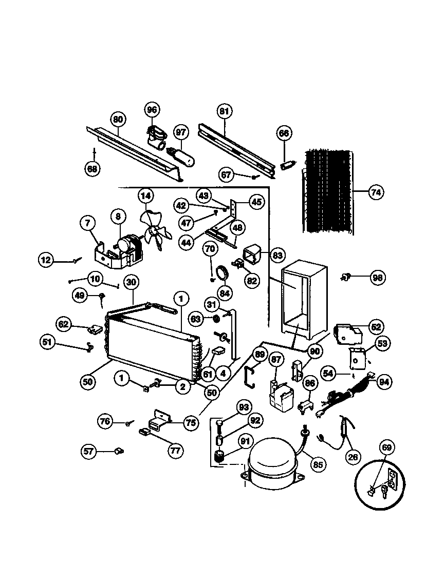 Tappan TFU20F7BW1 system diagram