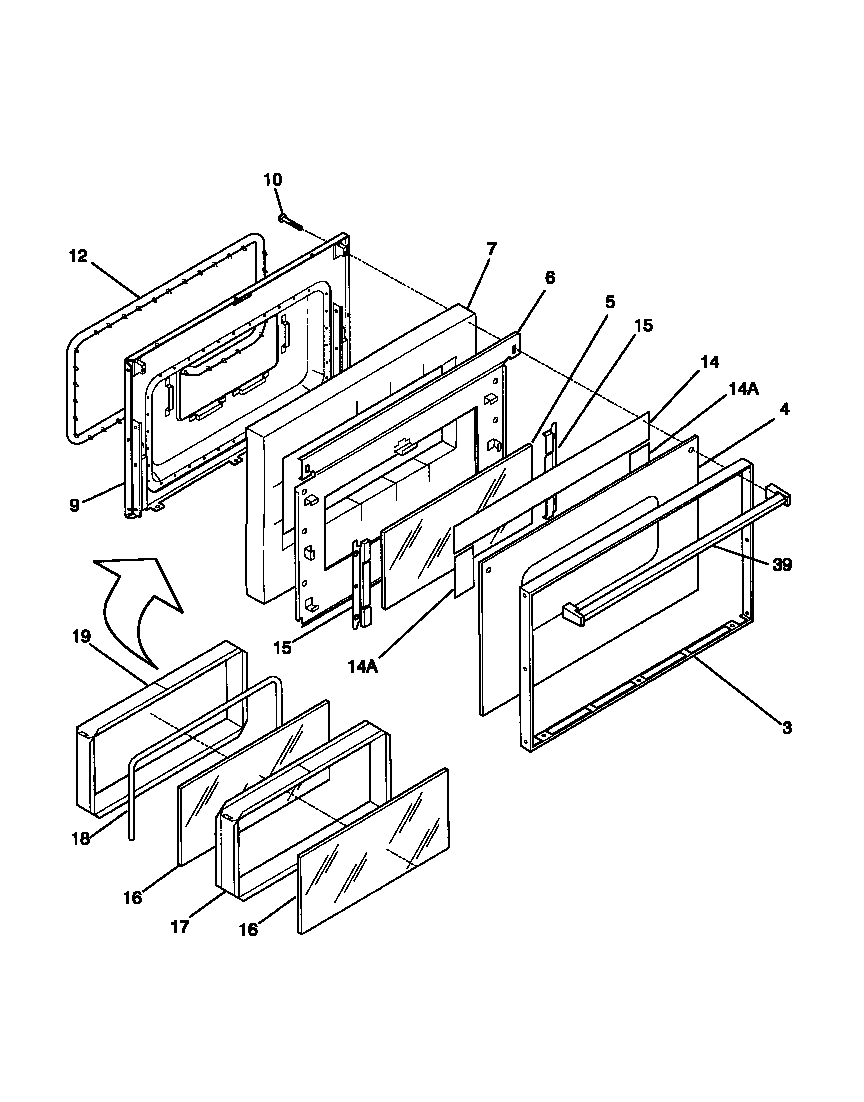 Tappan 31-4592-23-02 door diagram