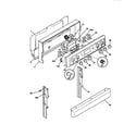 Frigidaire FEF350SAWD backguard diagram