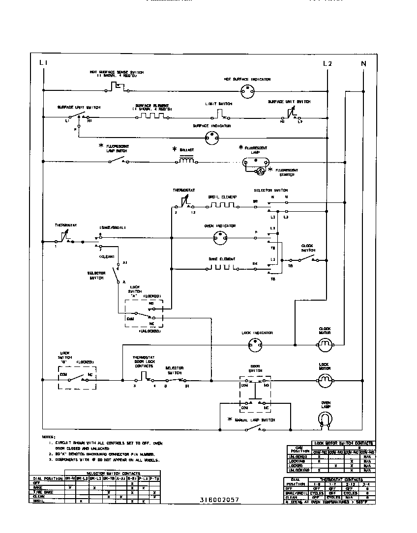 Frigidaire FEF357BAWC wiring diagram diagram