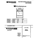 White-Westinghouse WGF355BAWA cover diagram