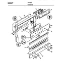 White-Westinghouse WGF355BAWA backguard diagram