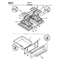 White-Westinghouse WGF355BAWA top/drawer diagram