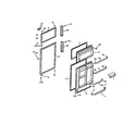 Frigidaire ATN152HK0 door section diagram