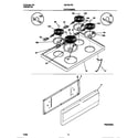 Universal/Multiflex (Frigidaire) MEF301PBDB top/drawer diagram