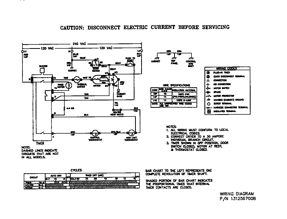 Universal/Multiflex (Frigidaire) MDE436RBW1 wiring diagram diagram