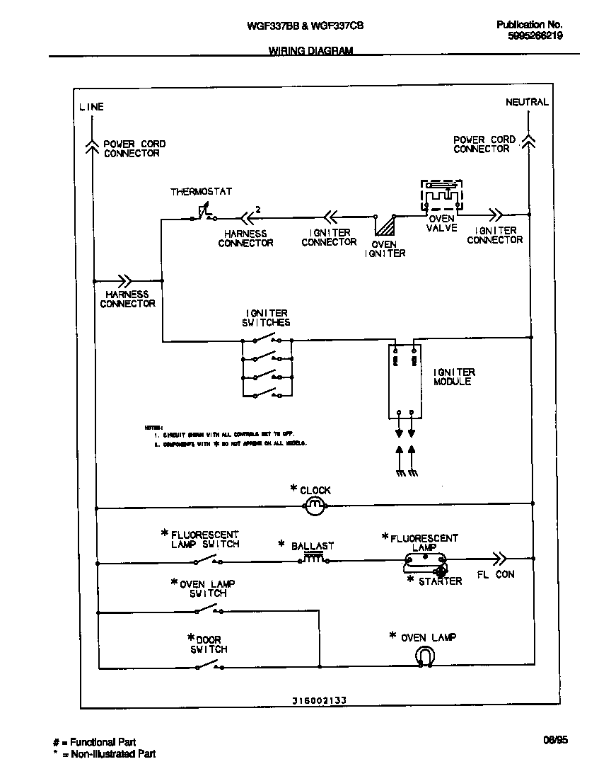 White-Westinghouse WGF337CBSA wiring diagram diagram