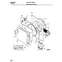 Frigidaire FDG336NBS1 front panel/lint filter diagram