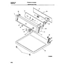 Frigidaire FDG336NBS1 controls/top panel diagram
