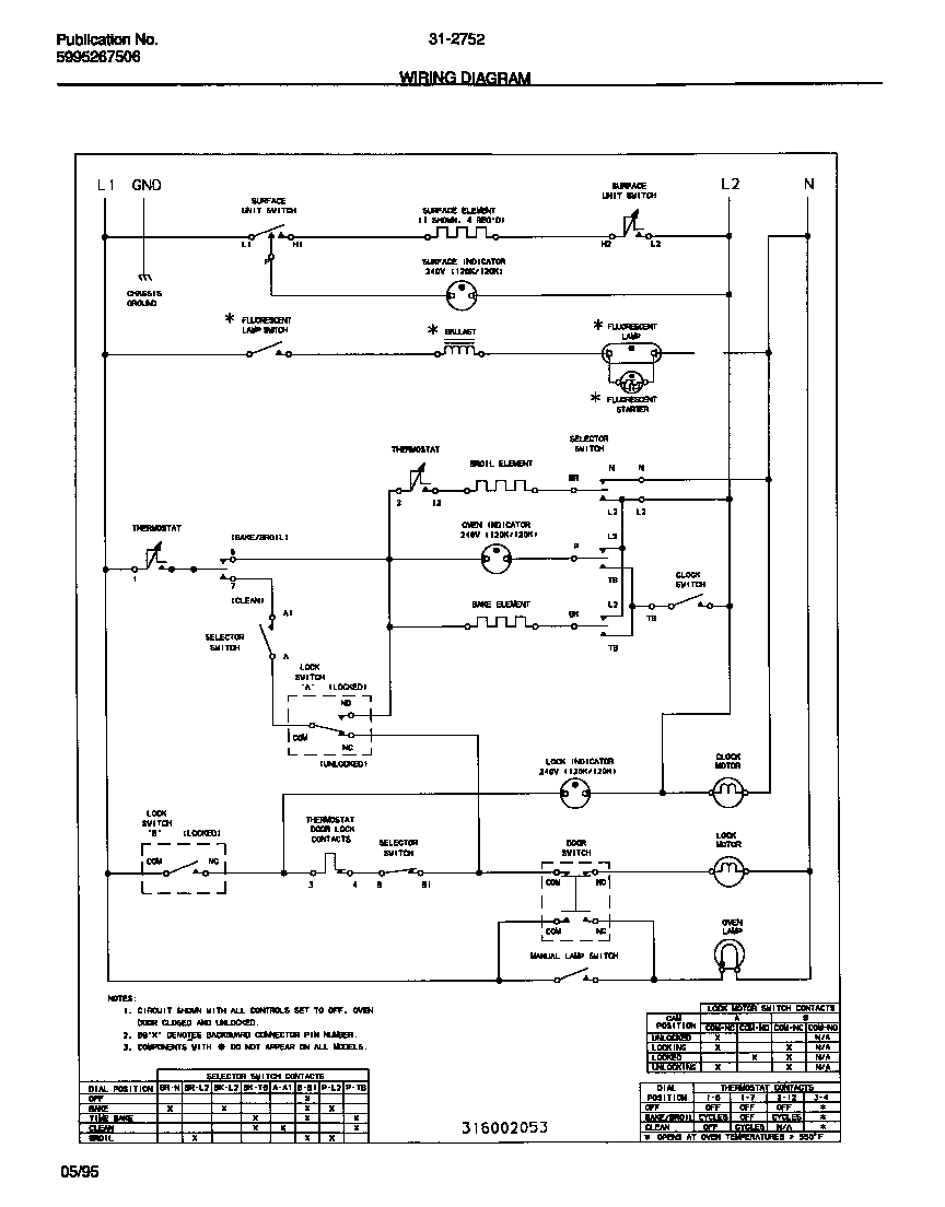 Tappan 31-2752-00-03 wiring diagram diagram