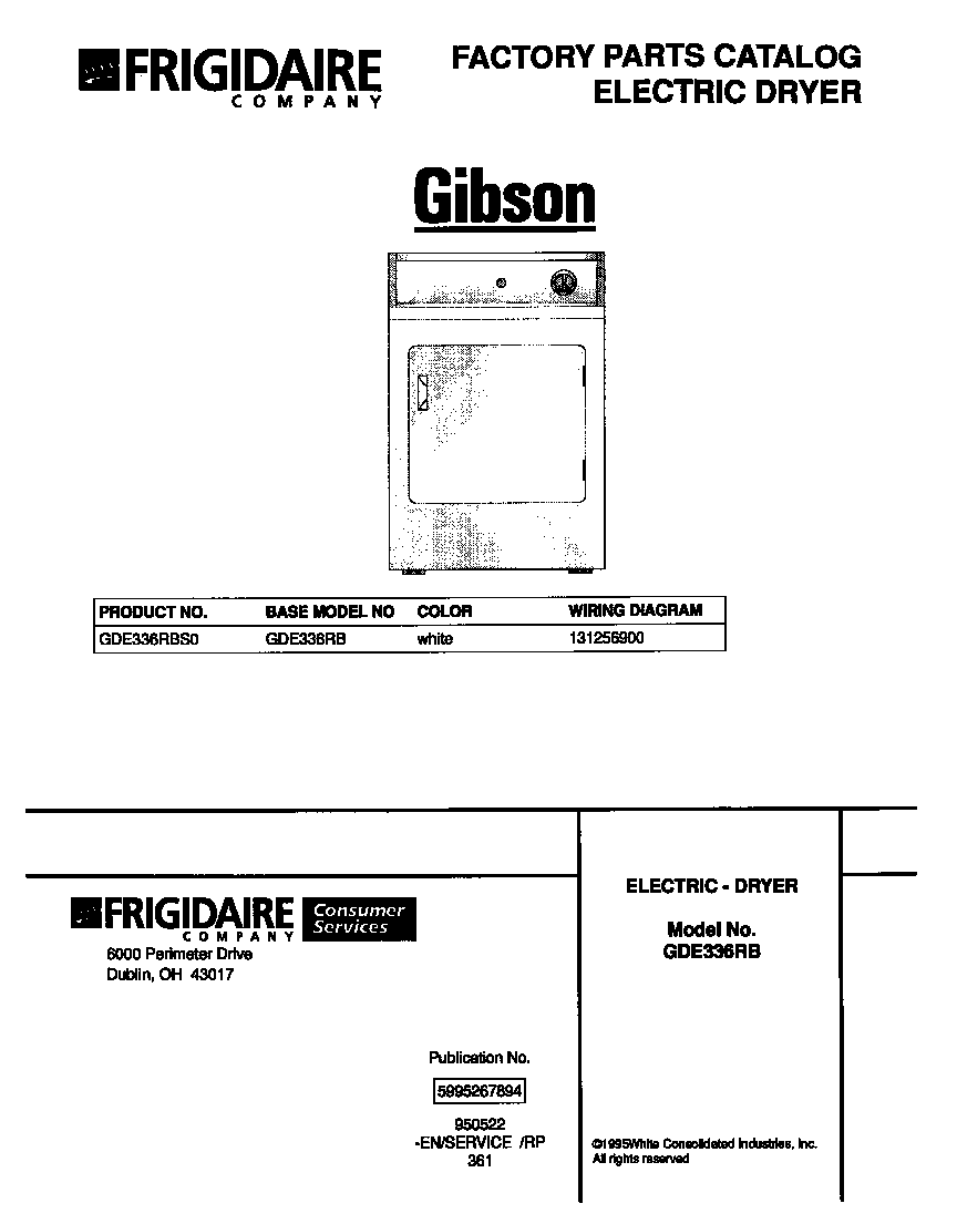 Gibson GDE336RBS0 null diagram