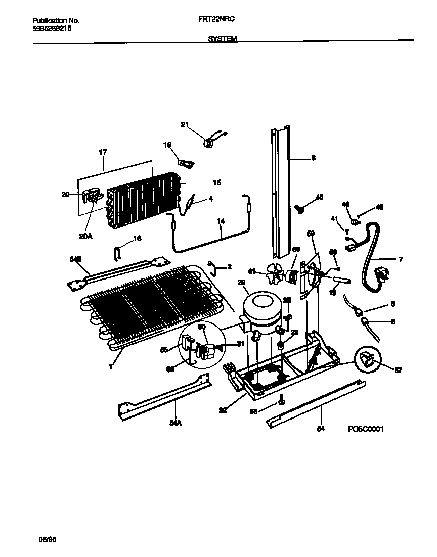 Frigidaire FRT22NRCD0 system diagram