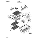 Frigidaire FRT13CNCW0 shelves/controls diagram