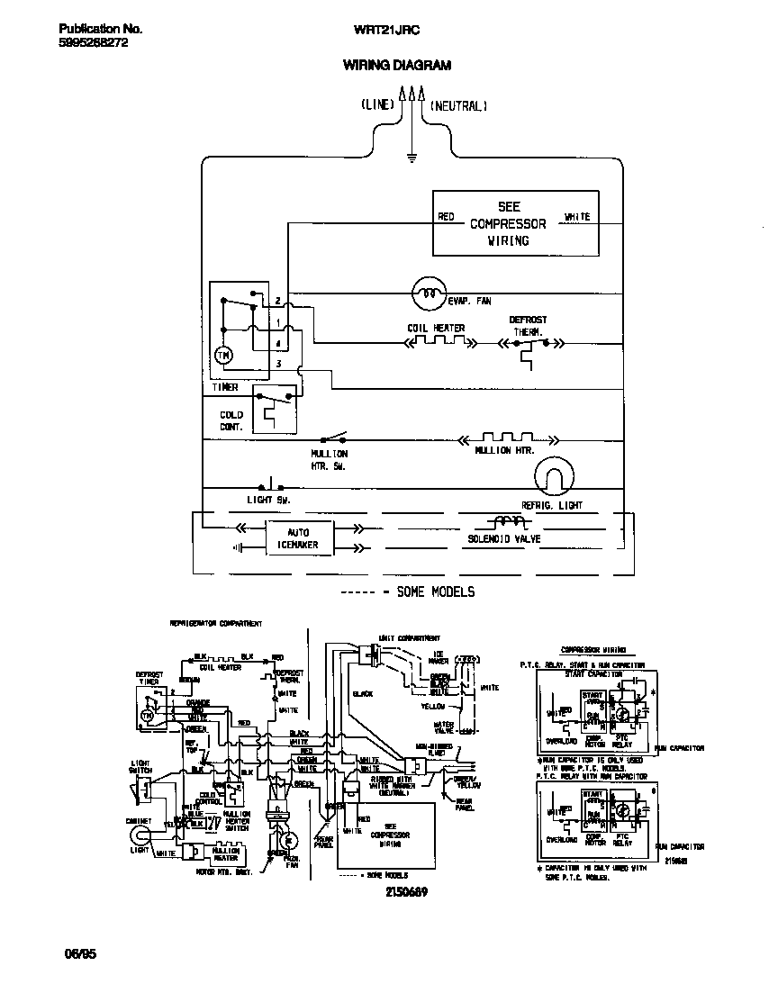 White-Westinghouse WRT21JRCD0 wiring diagram diagram