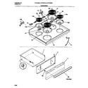 Frigidaire FEF322CASC top/drawer diagram