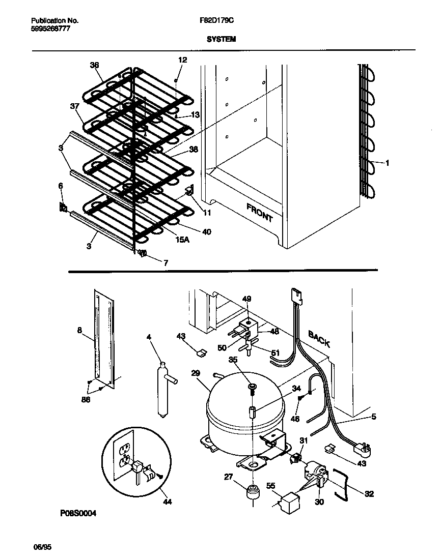 Frigidaire F82D179CW0 system diagram