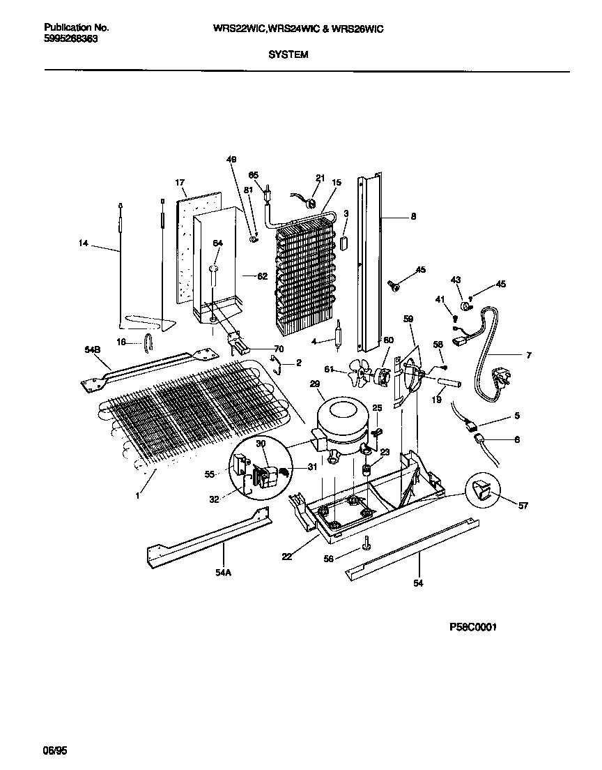 White-Westinghouse WRS24WICW0 system diagram