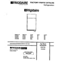 Frigidaire FPD19TPW1 cover page diagram
