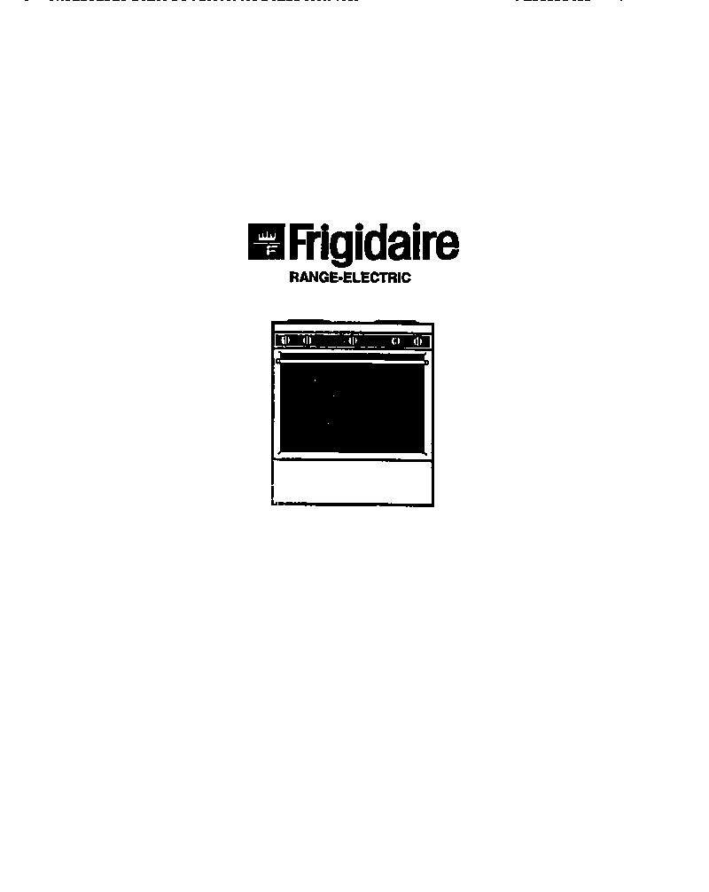 Frigidaire RG533DH3 cover diagram