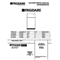 Frigidaire FRT16RSCD0 cover diagram