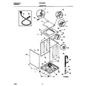 Universal/Multiflex (Frigidaire) MWX233MBW2 cabinet/top diagram