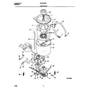 Universal/Multiflex (Frigidaire) MWX233MBW2 motor/tub diagram
