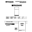 Frigidaire FRT18NRCD0 cover diagram