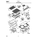 Frigidaire FRT18NRCD0 shelves/controls diagram